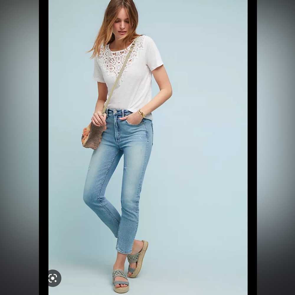 McGuire Vintage Slim Hi Rise crop Jeans